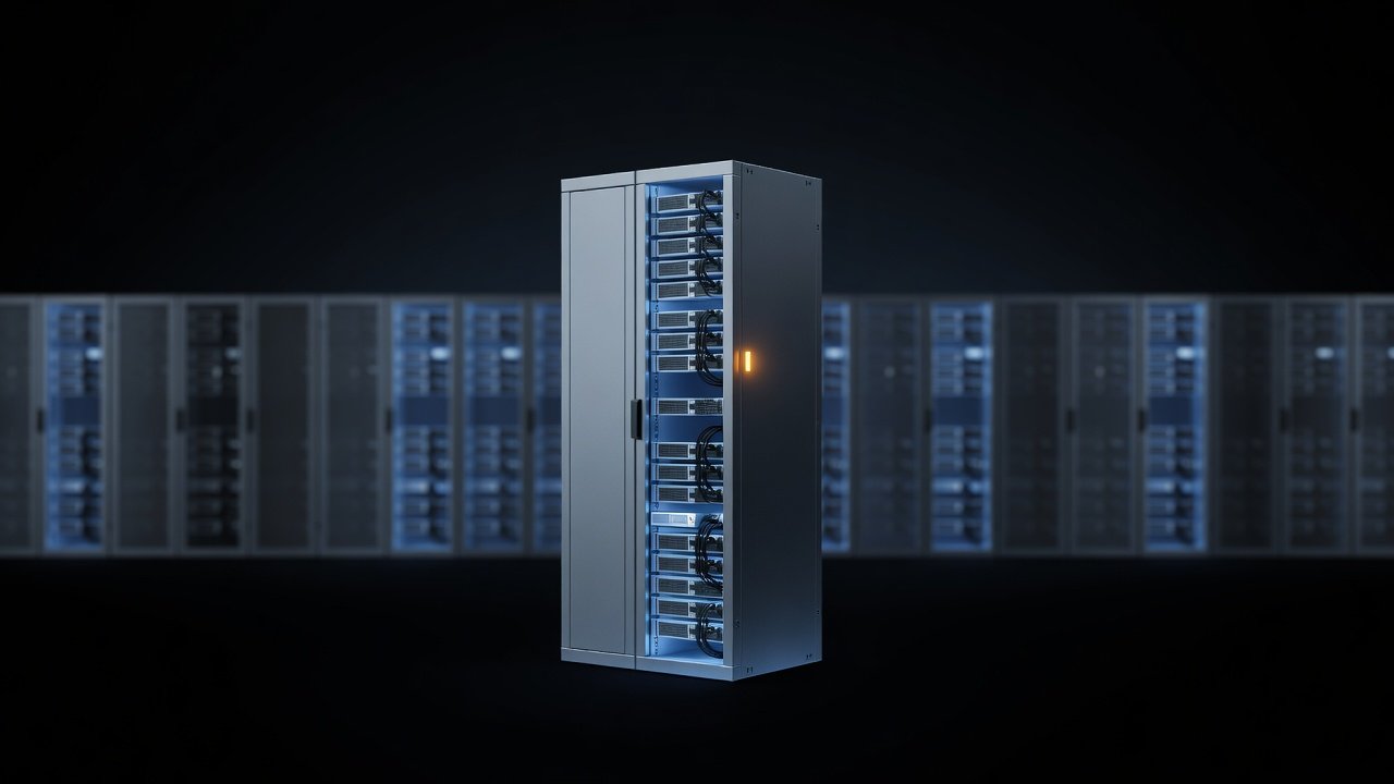 Abstract concept imagery of isolated storage arrays separated from a production network environment
